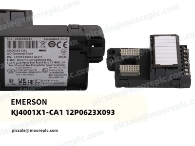 Emerson KJ4001X1-CA1 12P0623X093: O bloco de terminais de E/S robusto para ambientes industriais exigentes
